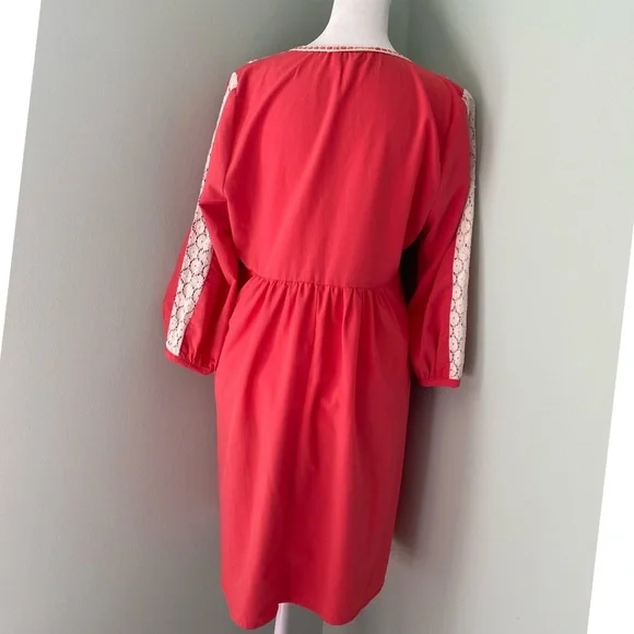 Umgee Coral Lace Flowy Dress - Picture 3 of 3